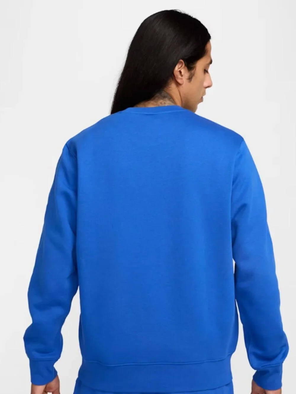 Nike | Club Fleece Crewneck Sweatshirt - Blue ; Mens M